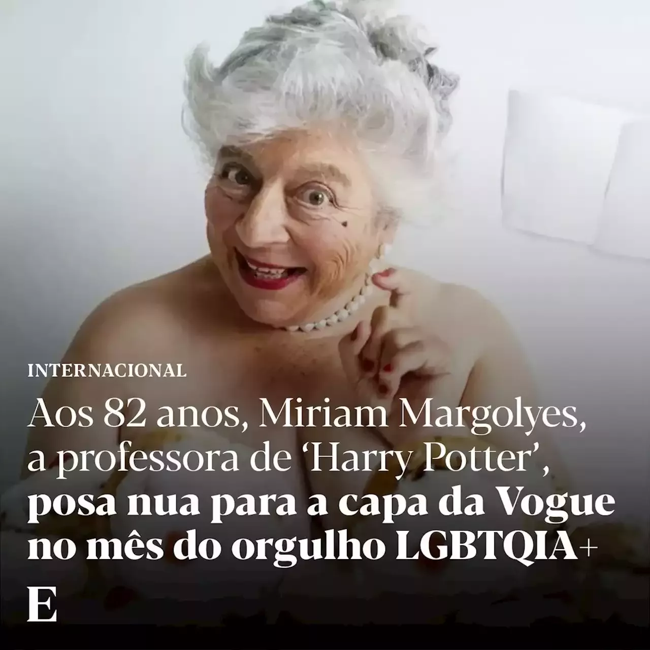 Atriz De Harry Potter Miriam Margolyes Posa Nua Para A Capa Da Vogue No M S Do Orgulho