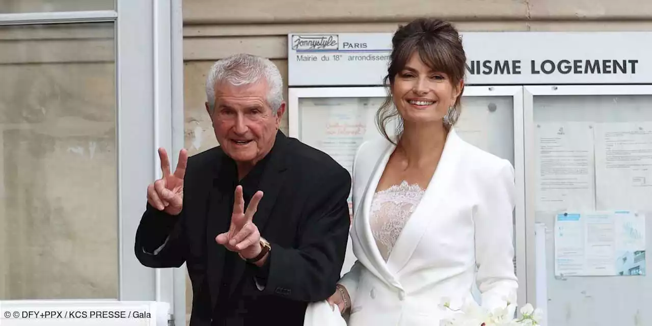 PHOTOS – Mariage de Claude Lelouch : découvrez le magnifique ensemble ivoire de la mariée, Valérie Perrin - Gala