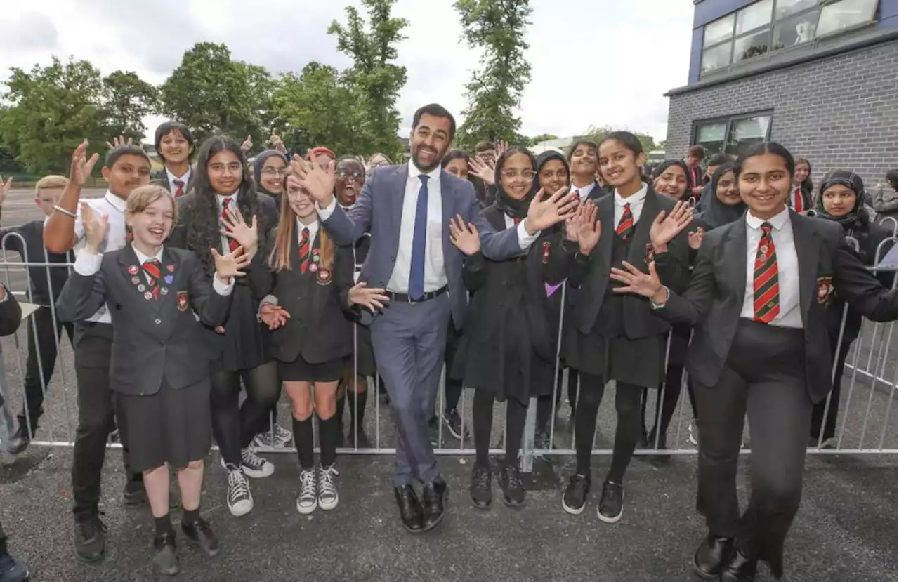 Humza Yousaf officially opens Glasgow school's new extension