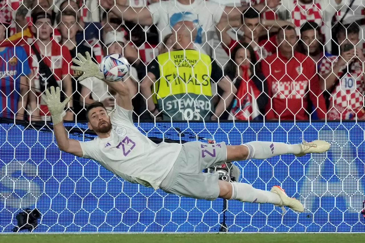 Spain wins Nations League final as Unai Simon saves two Croatia penalties in shootout