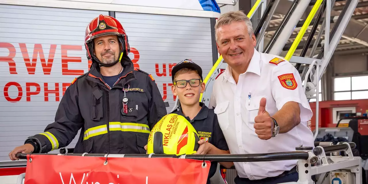 Rekord! Niklas ist 100.000stes Feuerwehrmitglied in NÖ