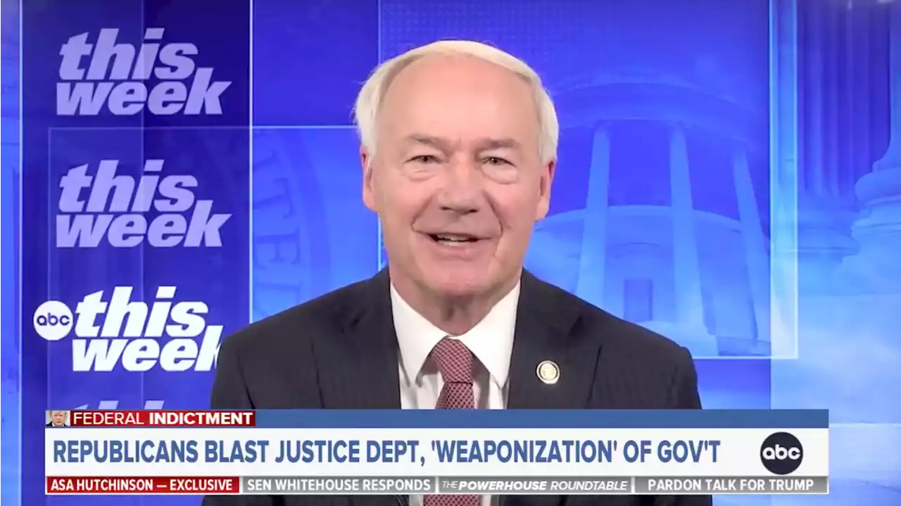 Hutchinson Scorches Trump With A Wicked Burn Over His 'Weaponized' DOJ Claims