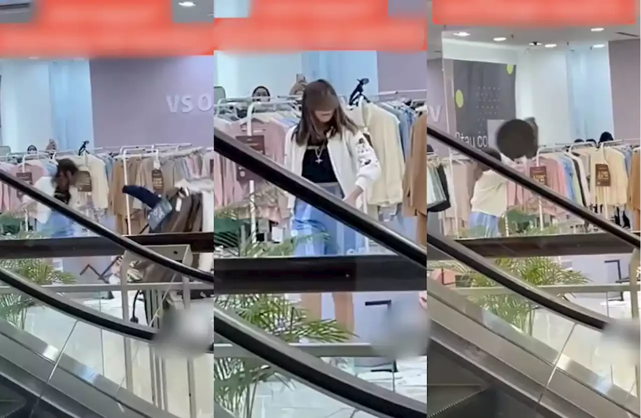 (Video) M'sian Woman Throws A Tantrum After Accused Of Theft At Queensbay Mall - Hype MY