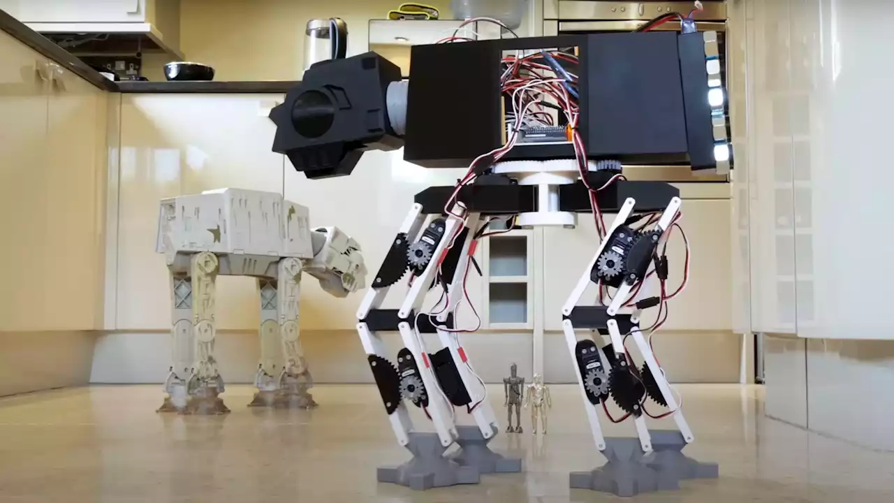 YouTuber creates walking Star Wars AT-AT robot