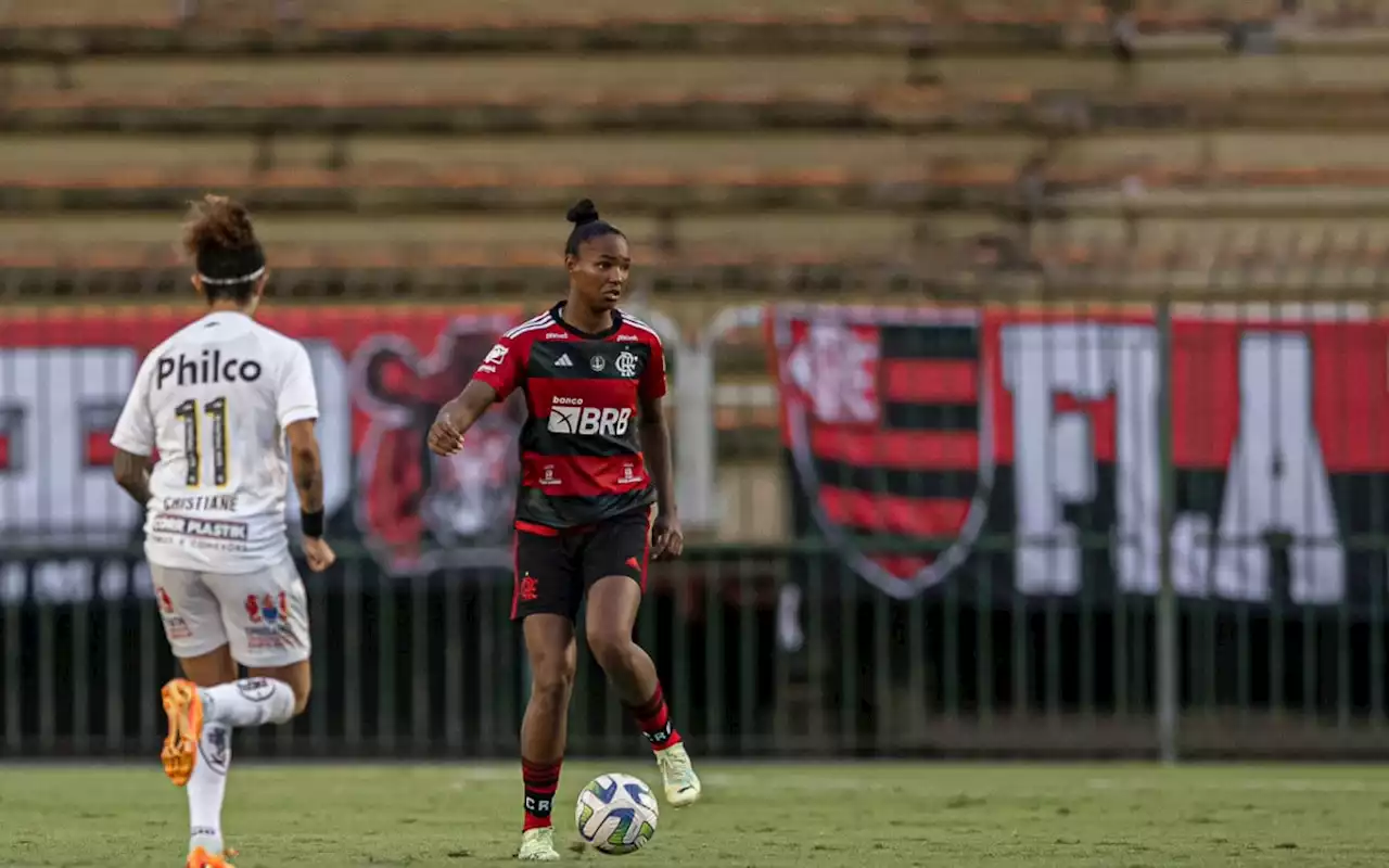 Flamengo vai mal defensivamente, perde para o Santos e se complica nas quartas de final do Brasileirão Feminino | Flamengo | O Dia