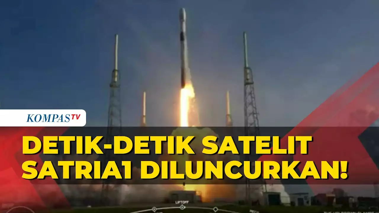 Detik-Detik Roket Satelit RI SATRIA-1 Diluncurkan dari Space X Florida AS