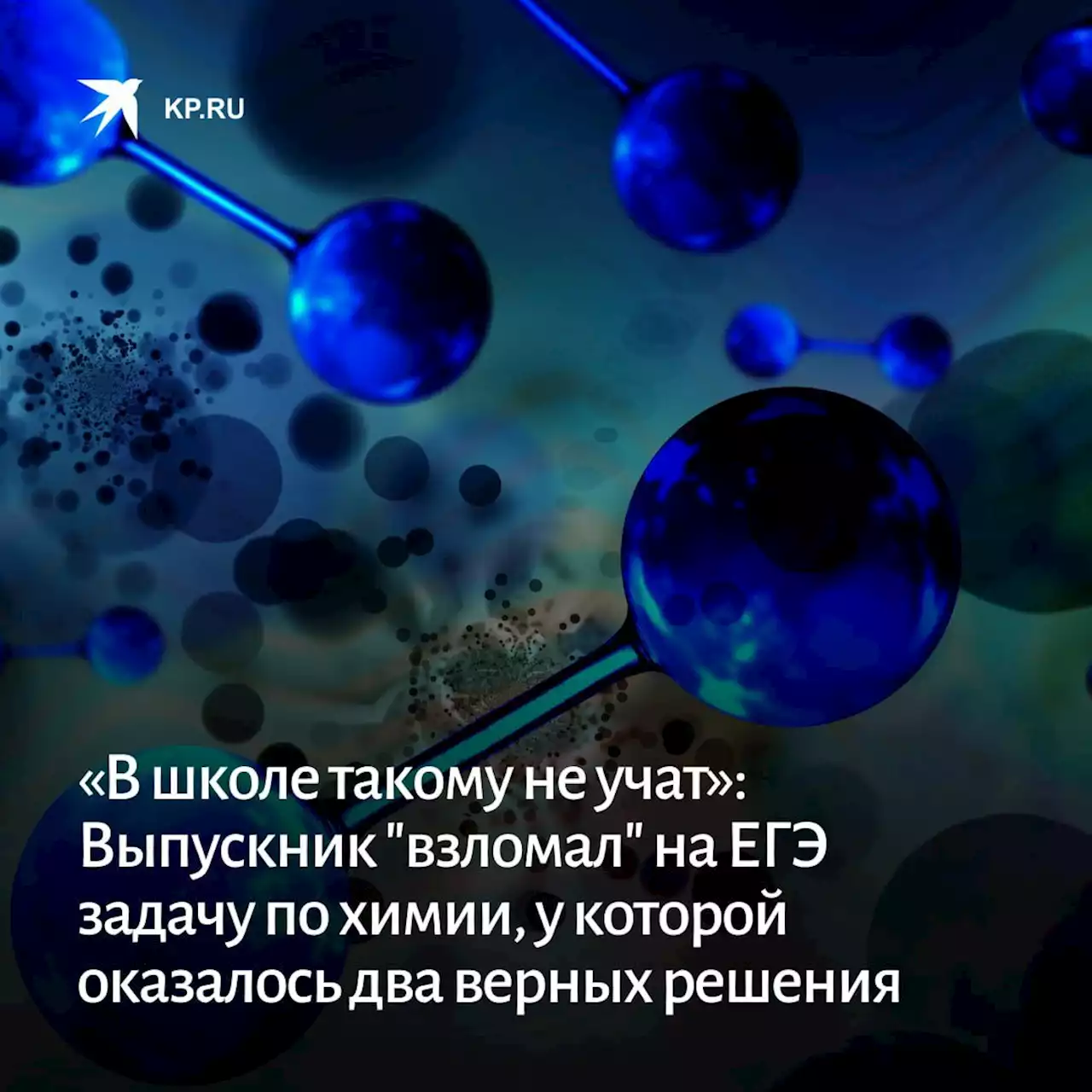 «В школе такому не учат»: Выпускник из Петербурга взломал на ЕГЭ задачу по химии, у которой оказалось два верных решения