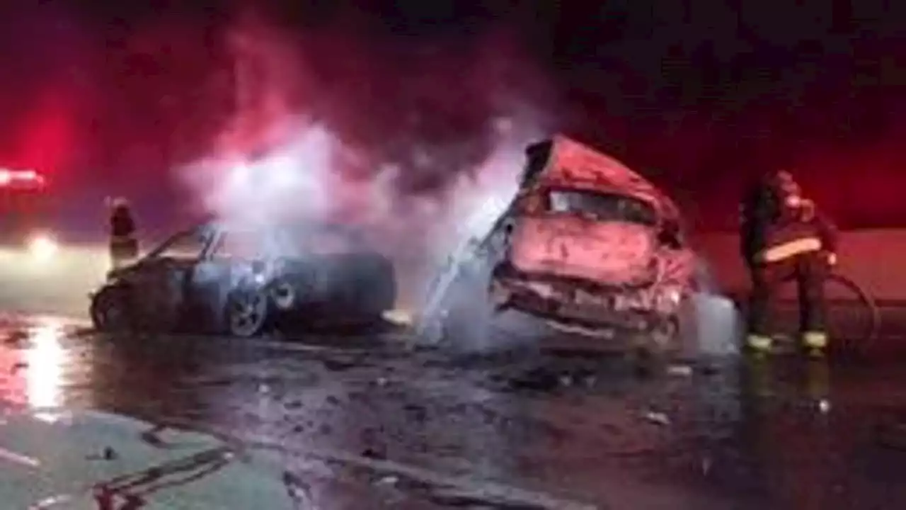 Series of I-80 crashes cause fiery mess in Contra Costa County