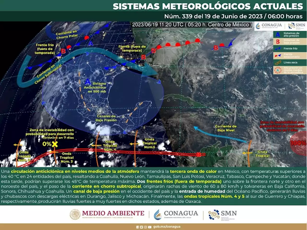 Se esperan temperaturas por arriba de los 30 grados en todo el país: SMN