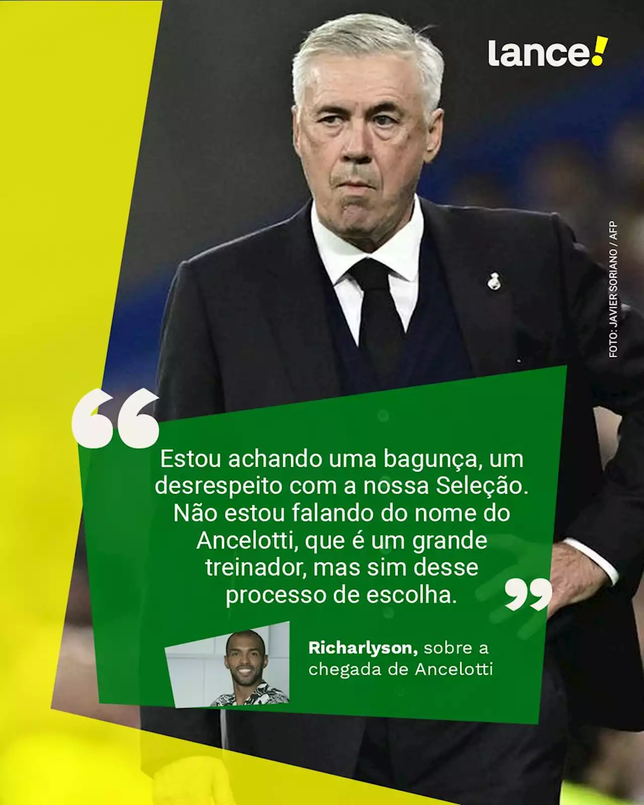 Ex-jogador do São Paulo critica decisão da CBF em esperar por Ancelotti: 'Uma bagunça'