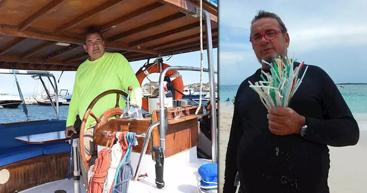 Franco Ospina, el navegante dedicado a limpiar de plástico el mar Caribe