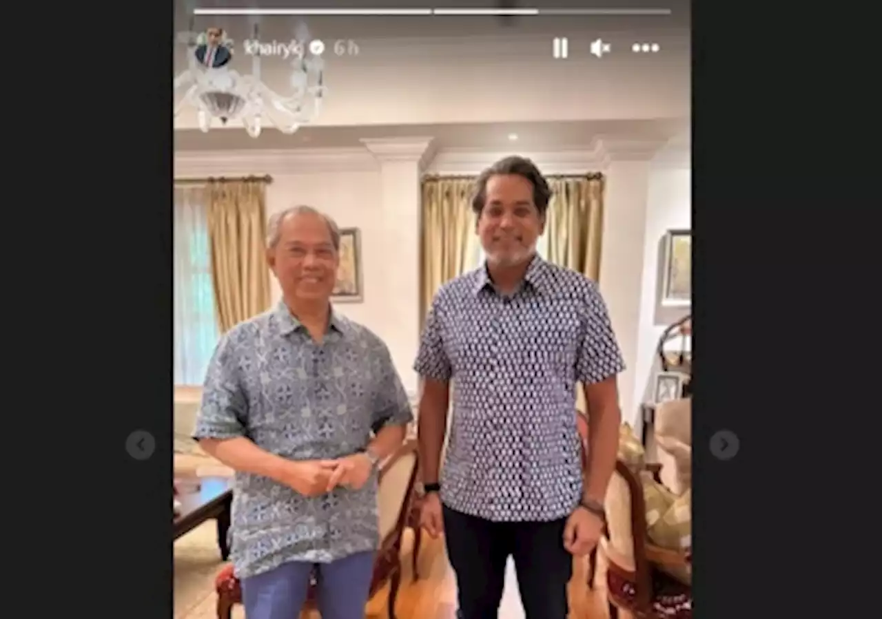 Khairy shares photo of meeting with Muhyiddin on Instagram