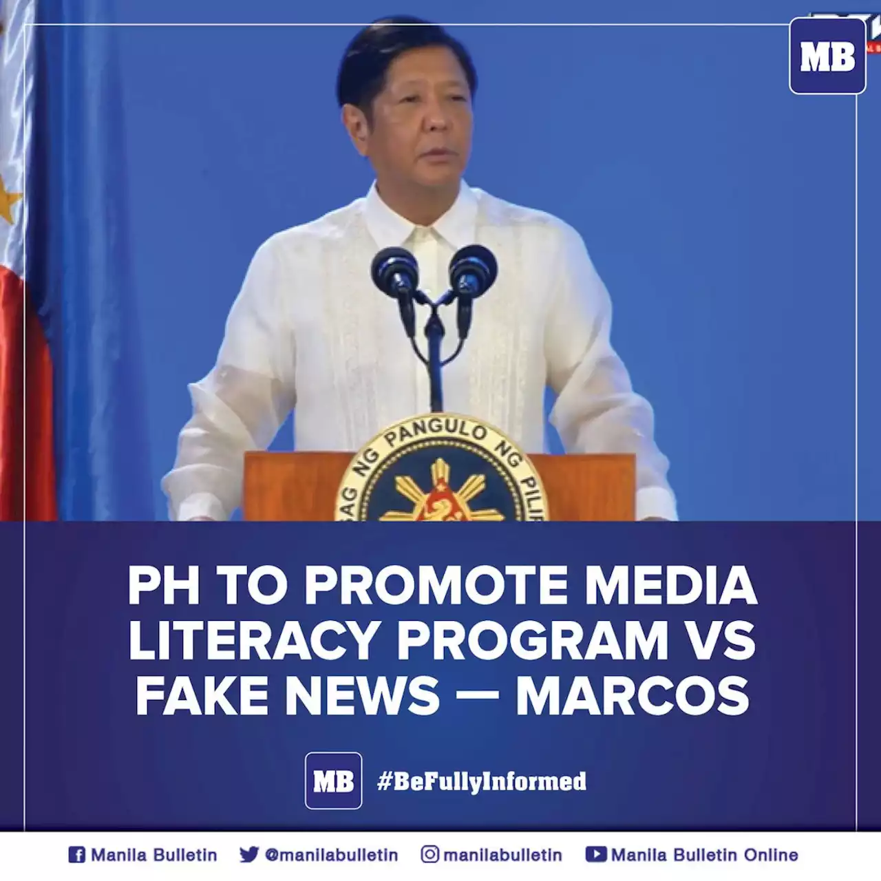 PH to promote media literacy program vs fake news --- Marcos