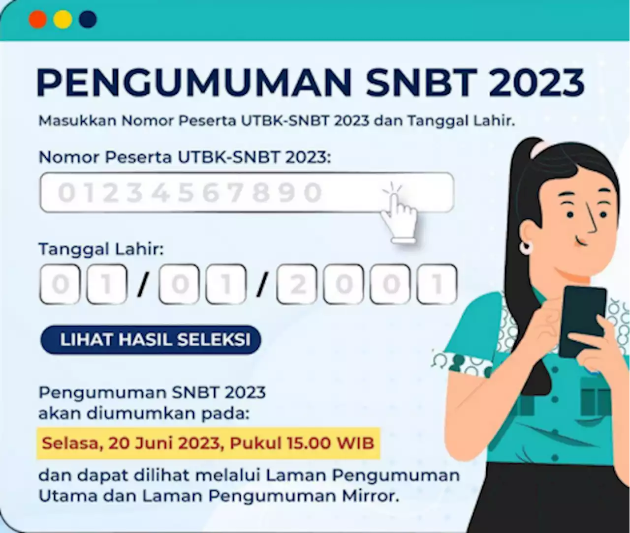 SNBT 2023, Ini 37 Link Mirror Pengumuman UTBK Besok