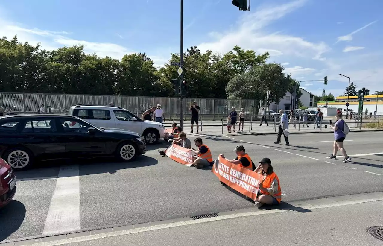 Nibelungenbrücke wieder frei: Protestaktion der Letzten Generation ist aufgelöst