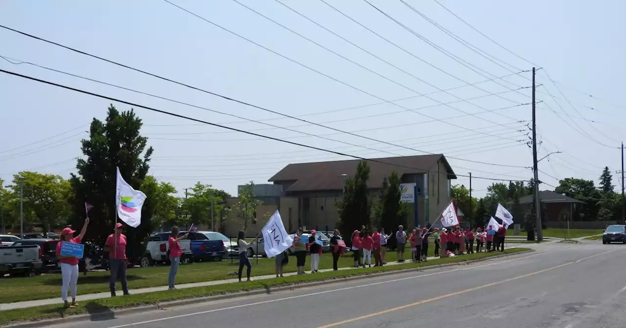 Public health nurses head to the picket line