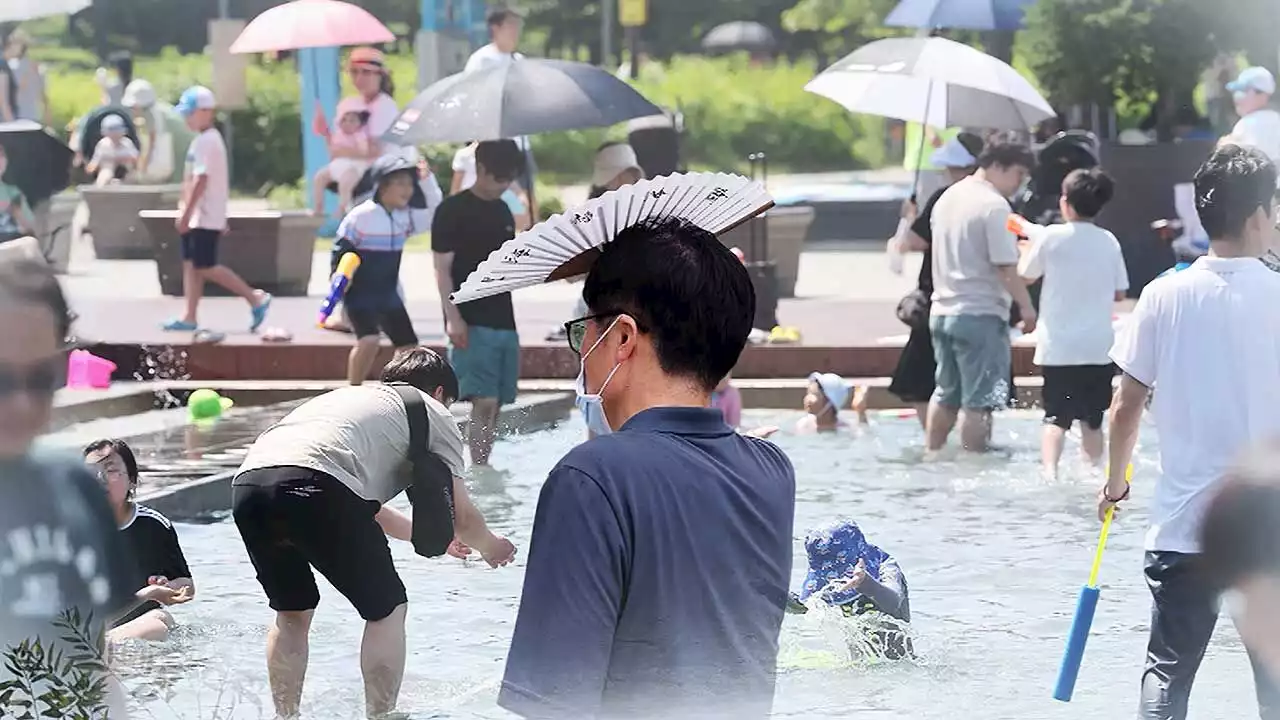 [날씨] '한낮 35도' 때이른 더위 절정…내일부터 누그러져