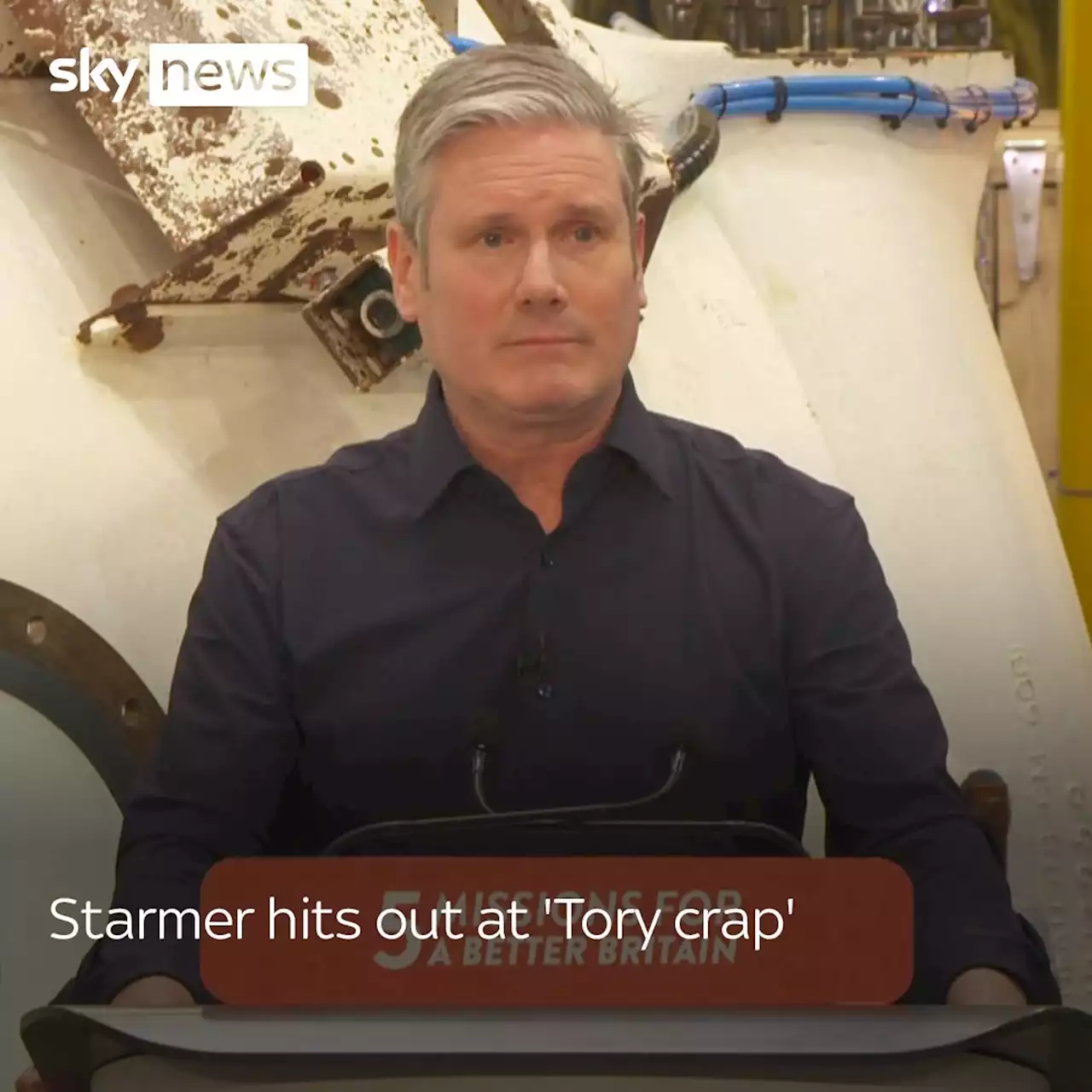 Sir Keir Starmer hits out at what he calls 'Tory crap'