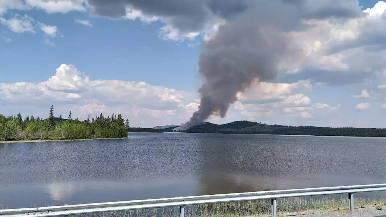 Skogsbrand i Sorsele – sju hektar stort brandområde