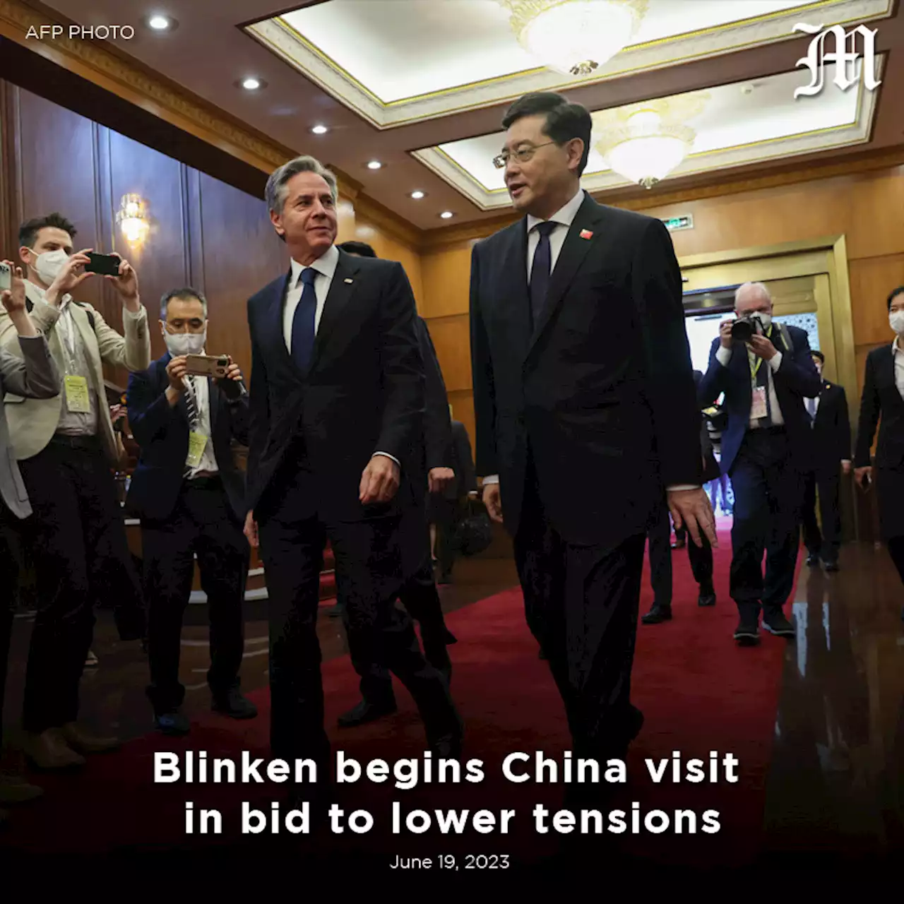 Blinken begins China visit in bid to lower tensions