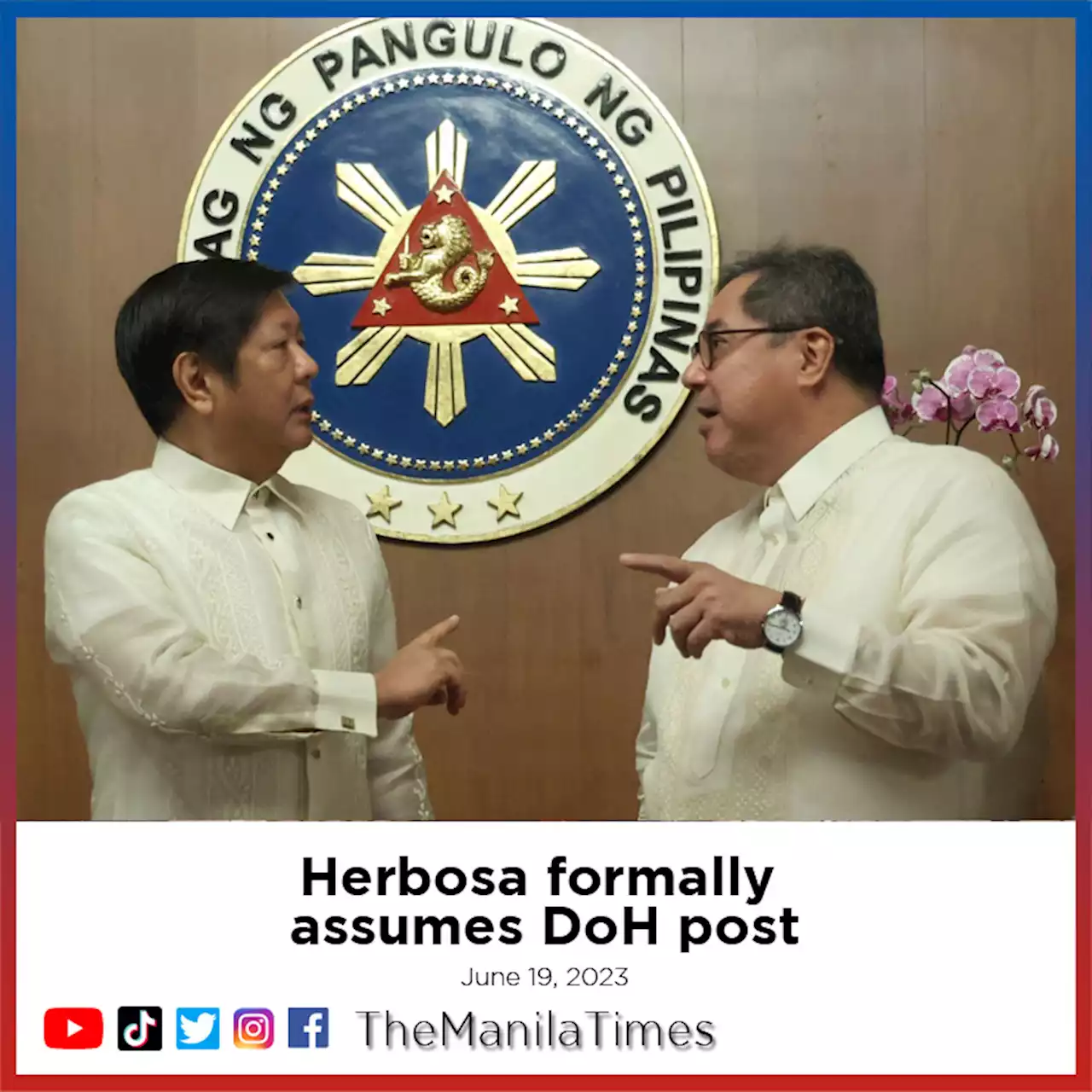 Herbosa formally assumes DoH post