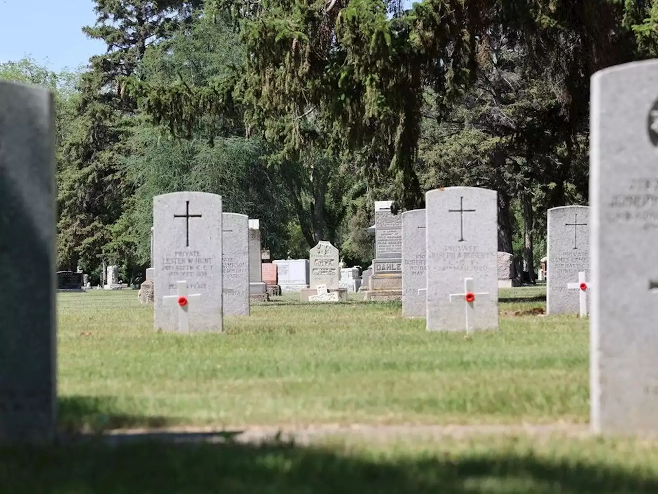 Veterans, commemorate 100th anniversary of Memorial Avenue in Woodlawn Cemetery