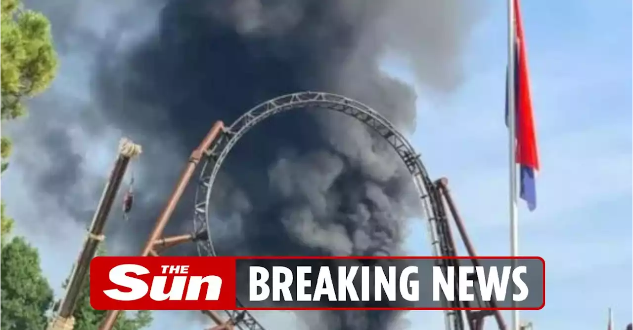 Massive fire erupts at 'Disneyland of Germany' as & families flee