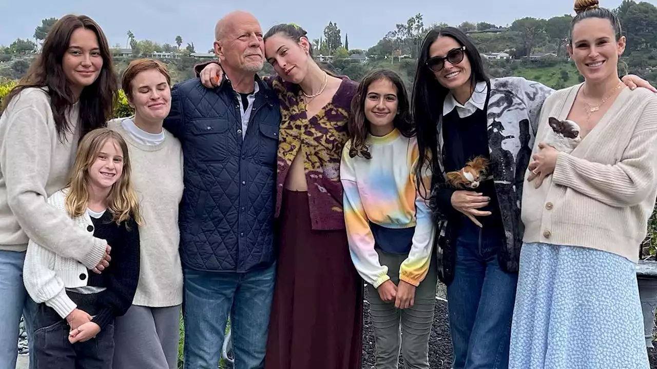 Bruce Willis Celebrated on Father's Day by Demi Moore and Emma Heming