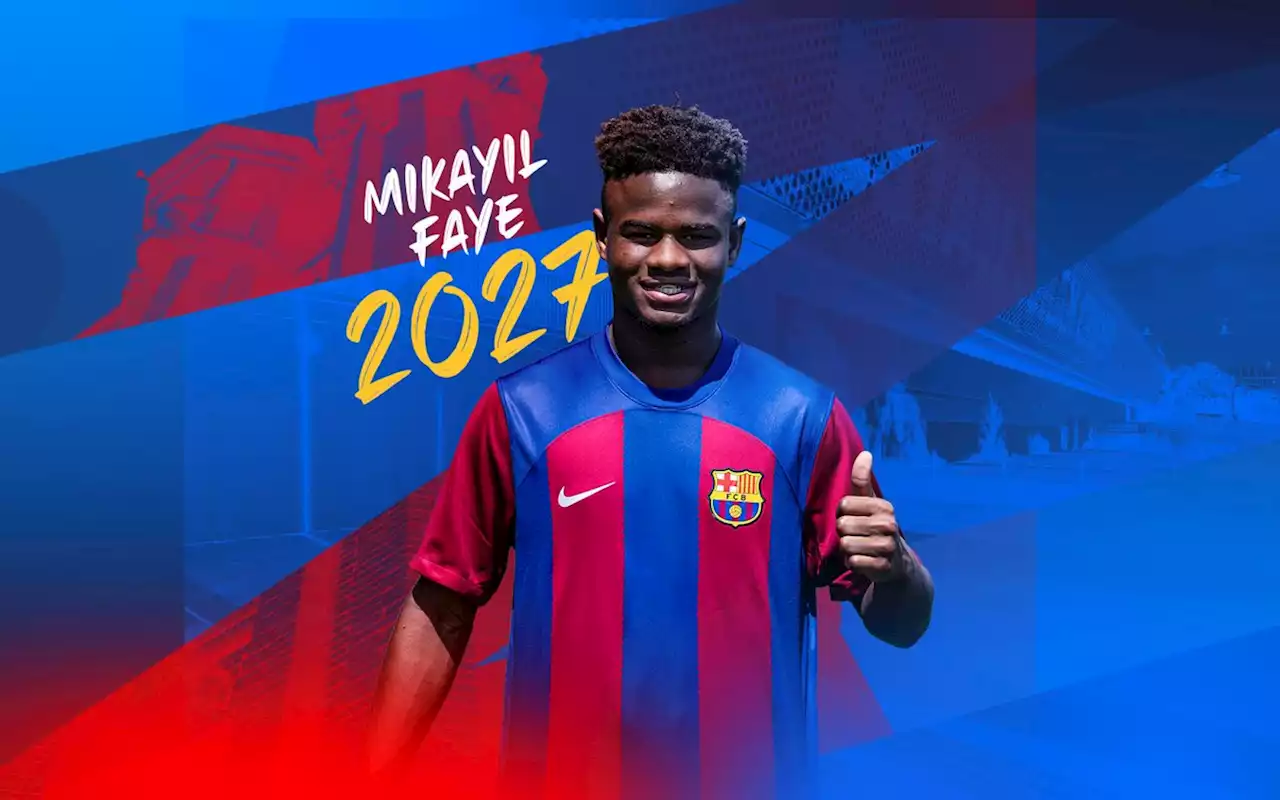 Barcelona hace oficial el fichaje del joven senegalés Mikayil Faye