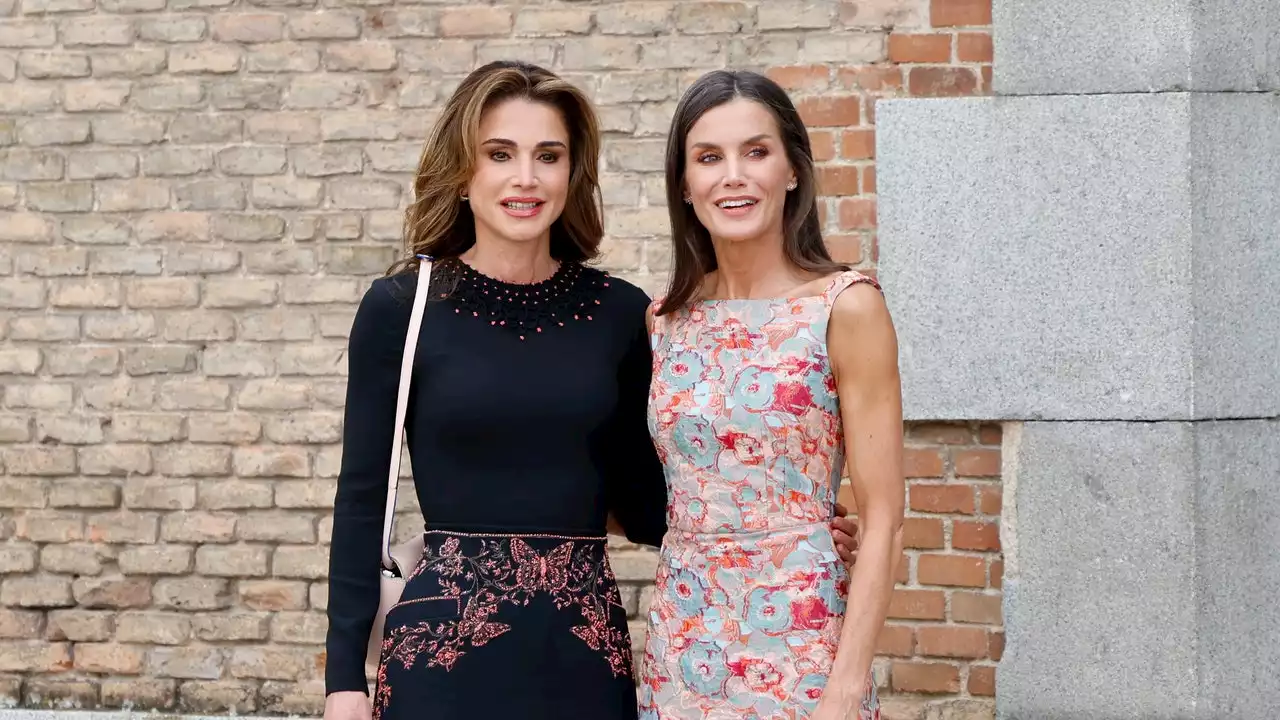 Reinas de la elegancia: Letizia estrena un vestido de Diego Estrada para su encuentro con Rania de Jordania en Madrid