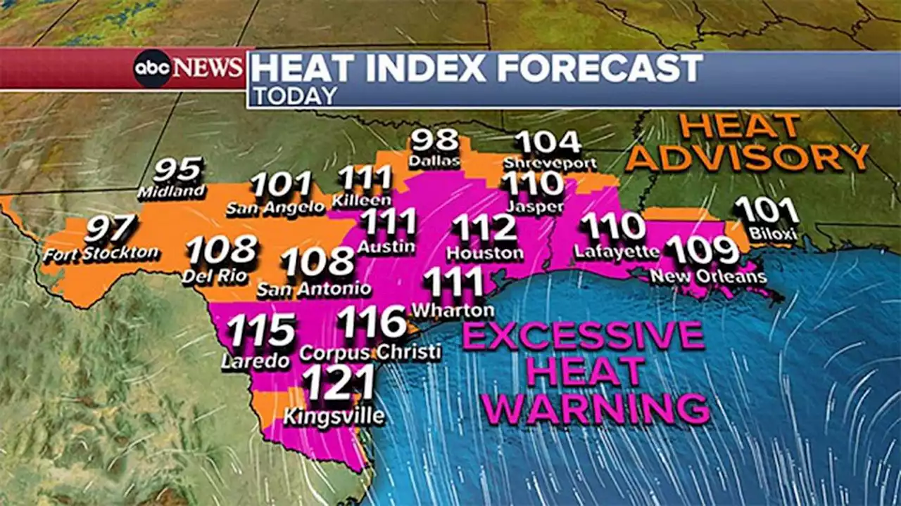 Dangerous heat wave continues to affect 33 million residents in the South