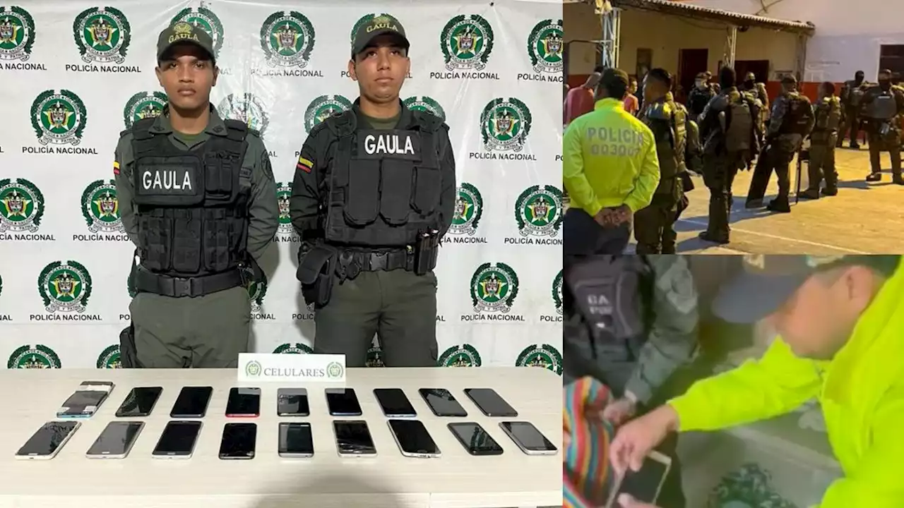 Operativos contra la extorsión: 6 capturados y 18 celulares hallados en La Modelo