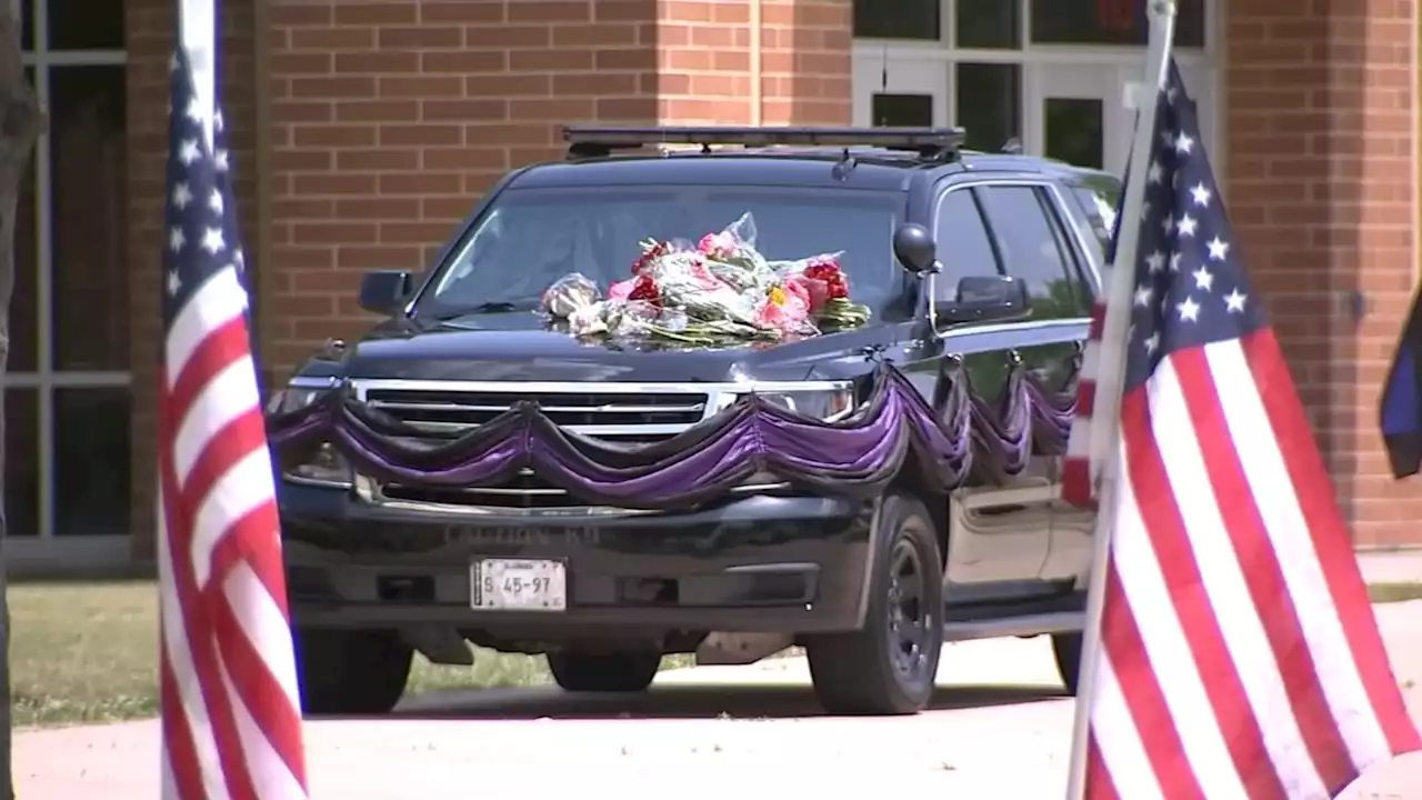 Funeral held for K-9 officer killed in west suburban shootout with armed carjacking suspect