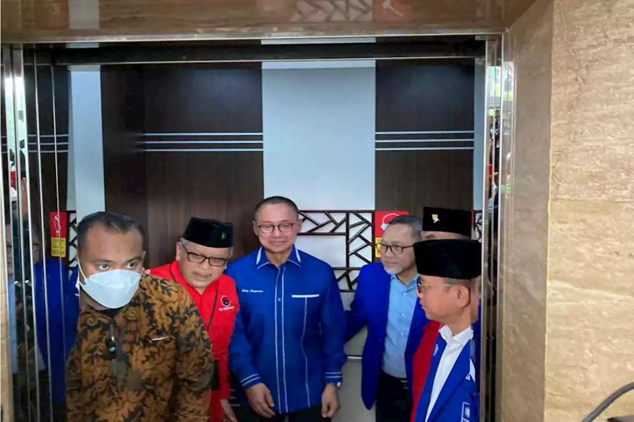 Zulhas dan Elite PAN Tiba di DPP PDIP, Siap Bahas Kerja Sama Politik 2024