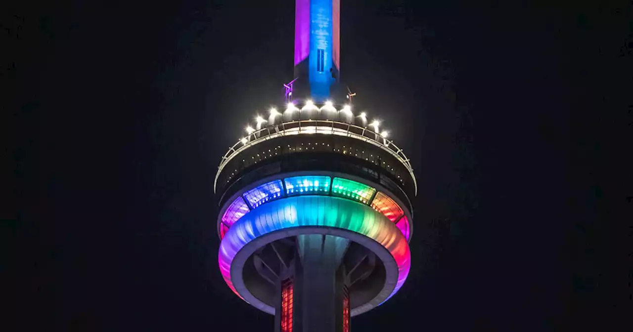 CN Tower's Anthony Bass rainbow lighting was either coincidence or cosmic joke