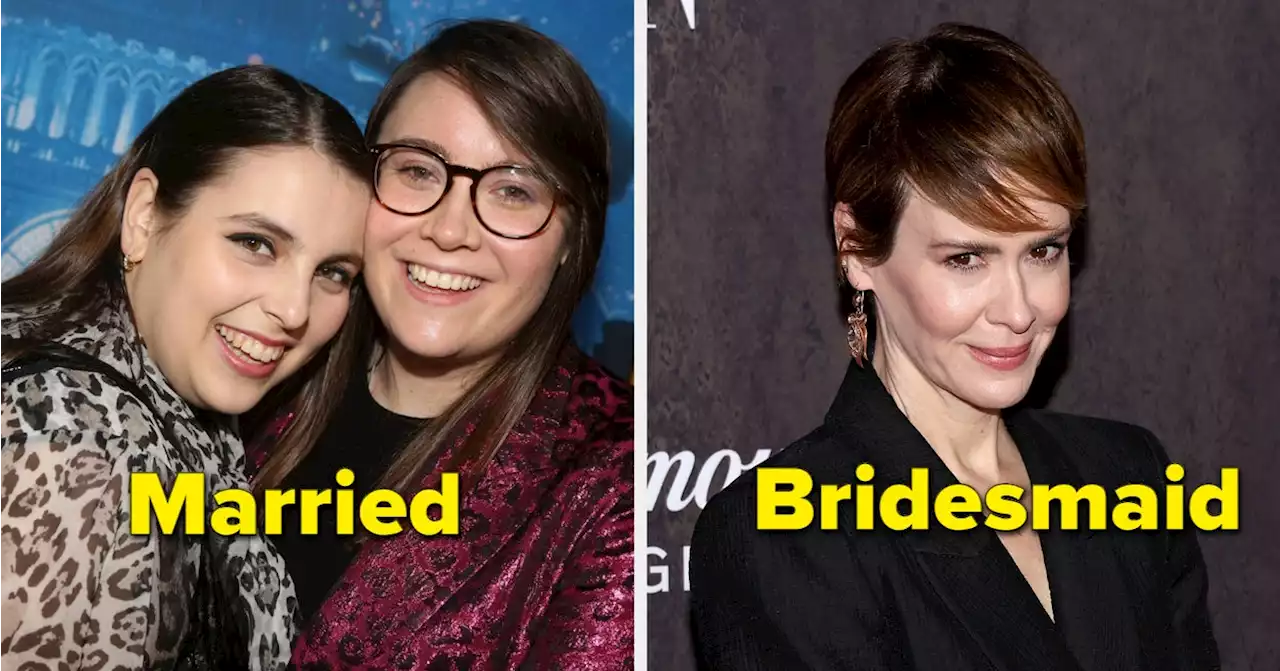 Beanie Feldstein Got Married In A Gorgeous Wedding, And Sarah Paulson Was A Stunning Bridesmaid