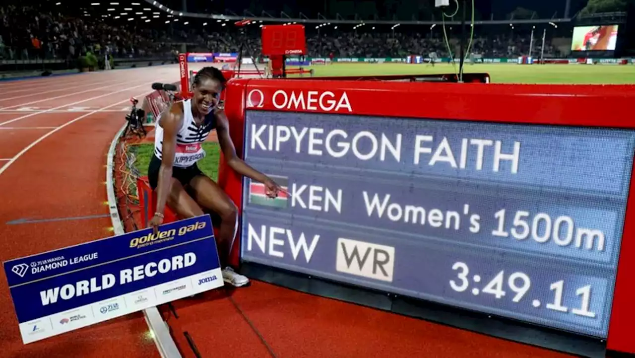 Kenya's Kipyegon sets women's 1,500m world record at Florence Diamond League