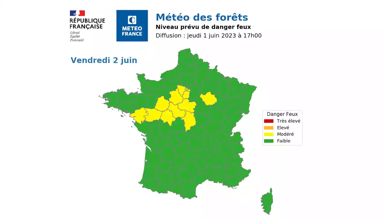 «Météo des forêts» : tout savoir sur cette carte qui alerte des risques de départs de feu par département