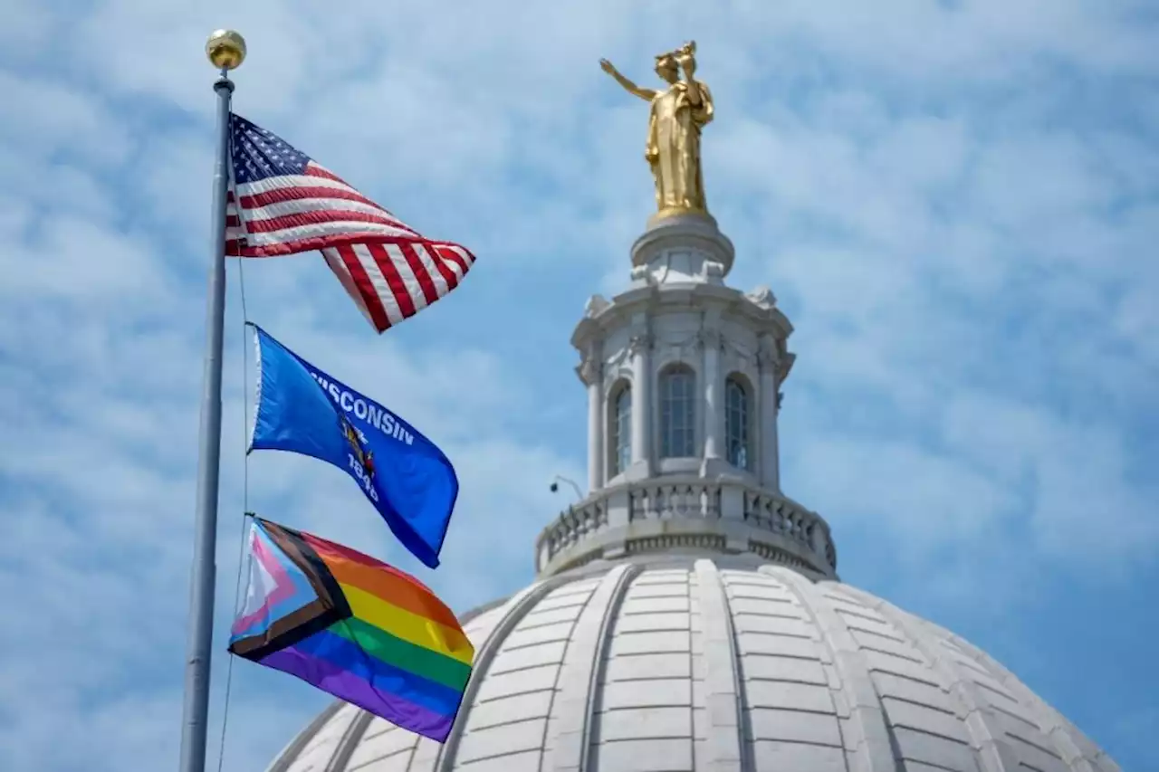 Governor raises gay pride flag over Wisconsin Capitol in show of support for LGBTQ+ community