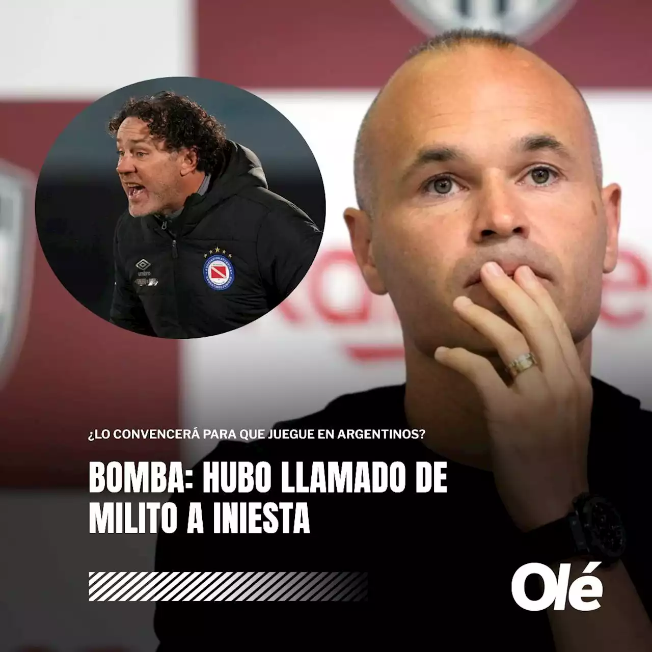 Bombazo: Milito llamó a Iniesta para llevarlo a Argentinos