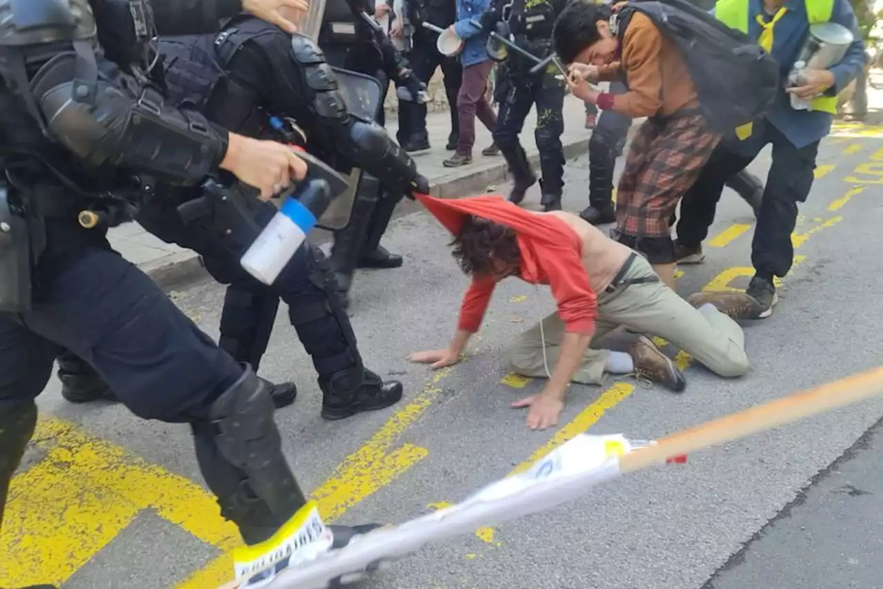 Réforme des retraites : des manifestants violemment bousculés par les forces de l'ordre à Millau