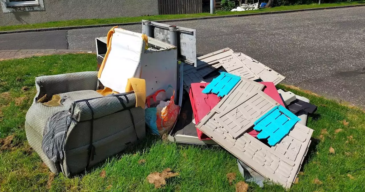 Cumbernauld resident left 'sad and annoyed' as fly-tipping leaves area in state