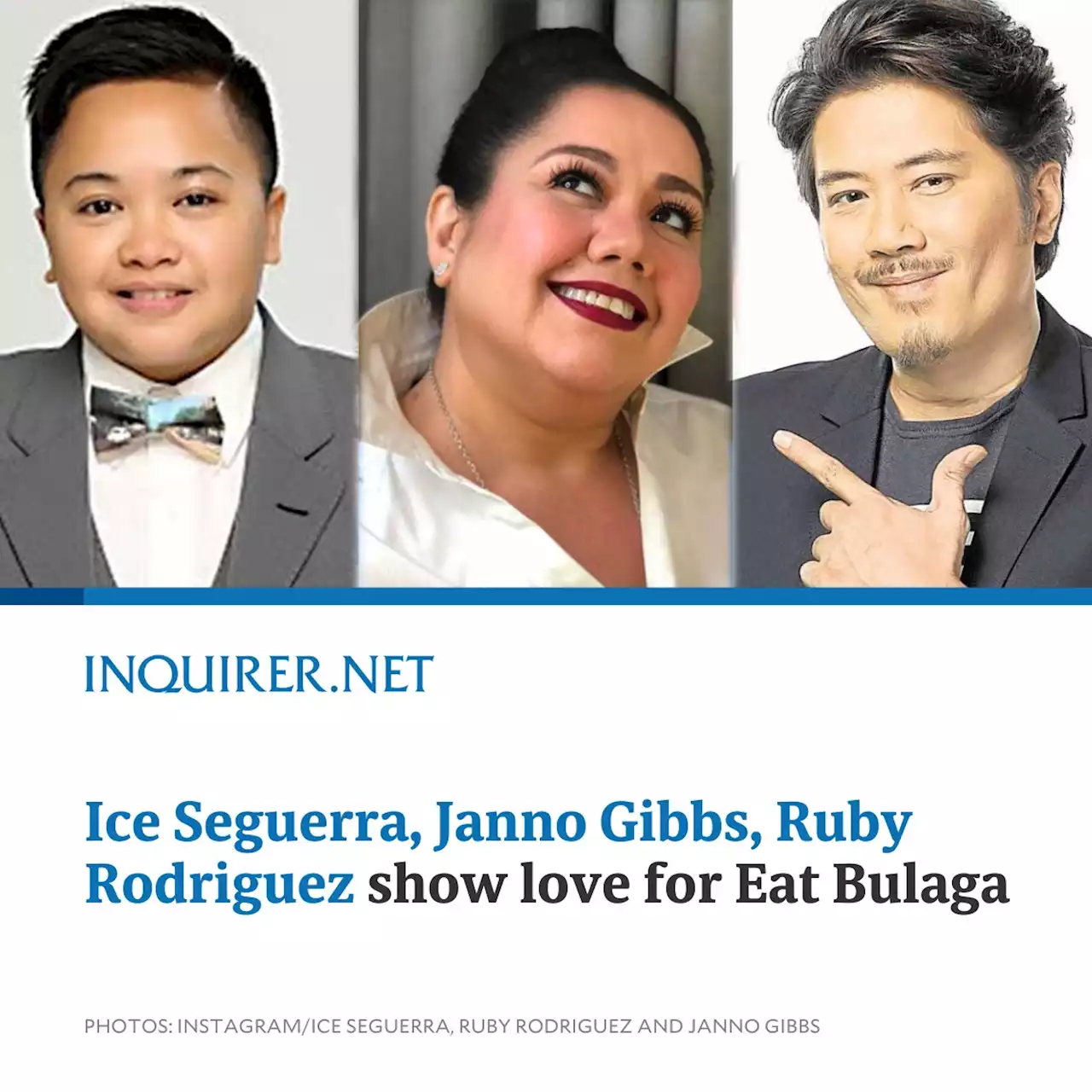 Ice Seguerra, Janno Gibbs, Ruby Rodriguez show love for Eat Bulaga