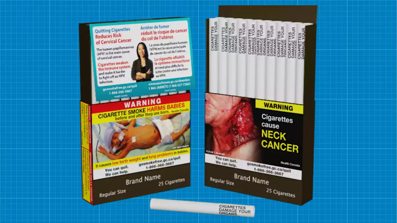 Canada becomes the first country to print warning signs on each individual cigarette