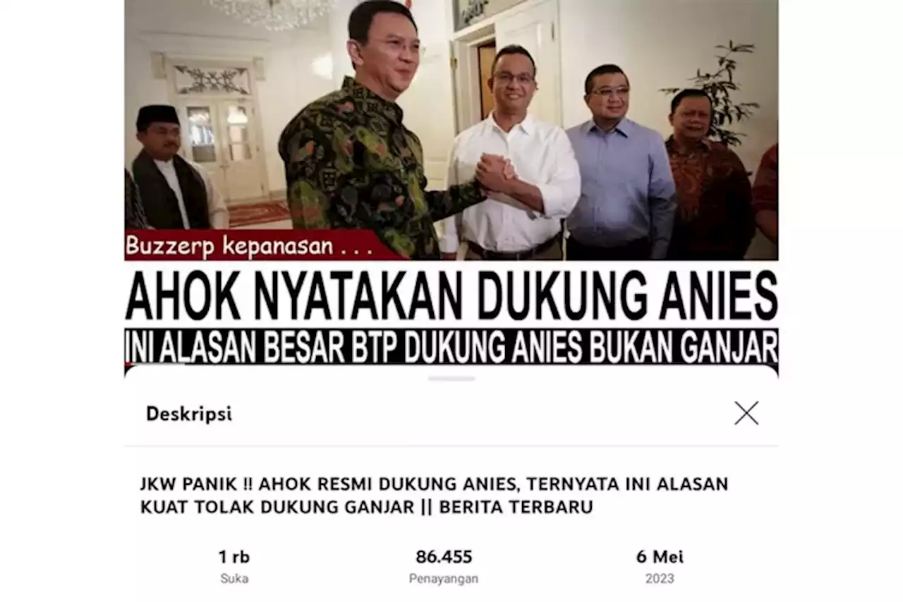 Pertemuan Ahok dan Anies pada 2017, tapi Dinarasikan oleh Produsen Hoaks Berita Baru - Jawa Pos