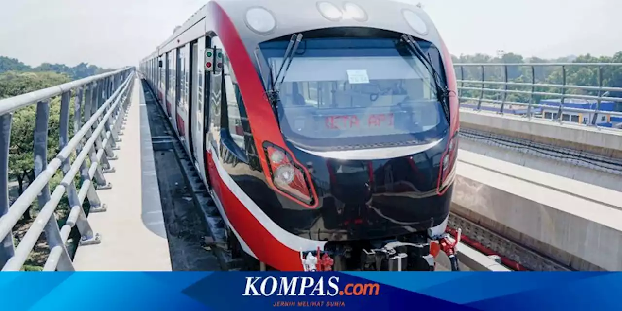 LRT Jabodebek Terapkan 'Cashless' Sejak Soft Launching di Juli 2023