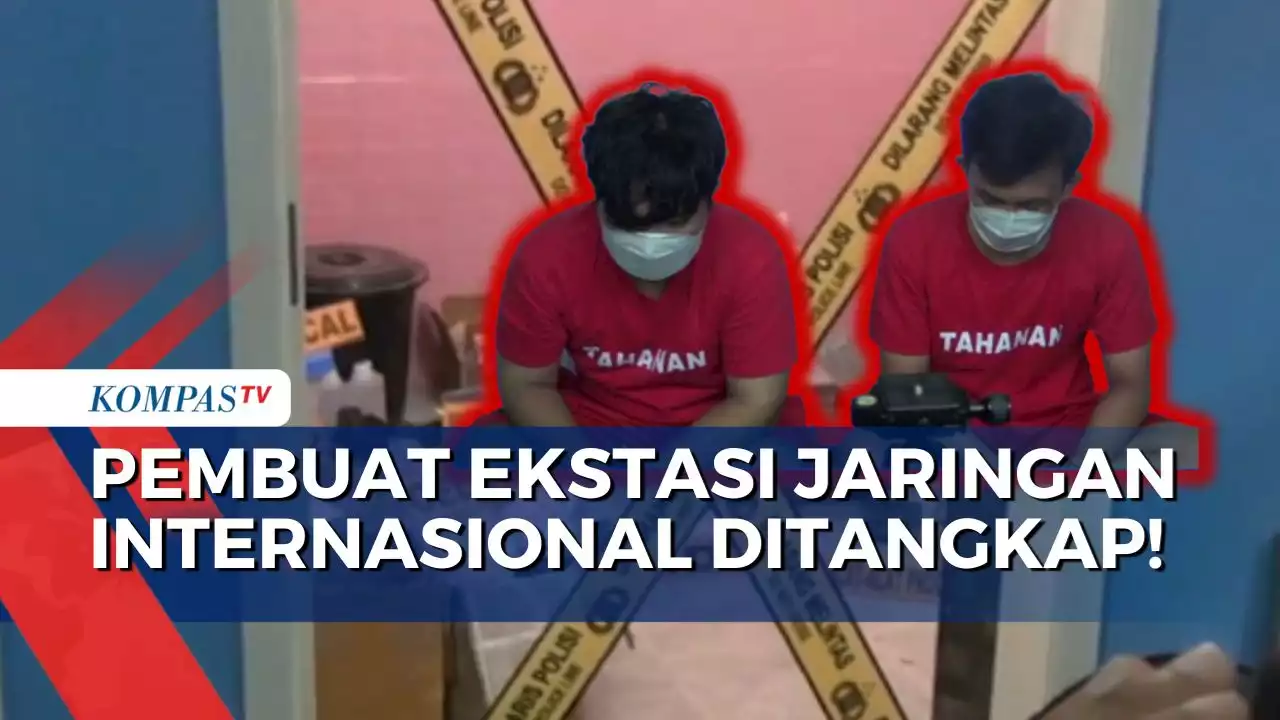 Jaringan Internasional Pabrik Ekstasi Terungkap, Polisi Buru Otak Pembuatan!