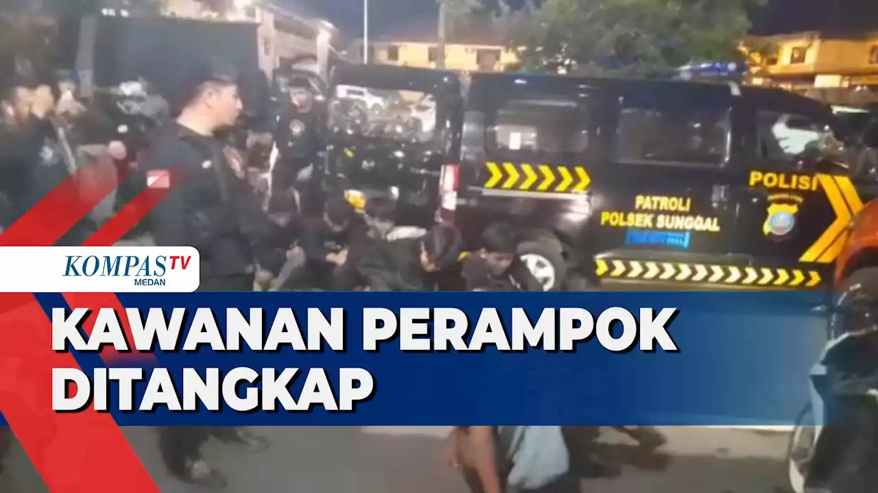 Kawanan Perampok Bersenjata Ditangkap Saat Konvoi di Jalan Kota Medan