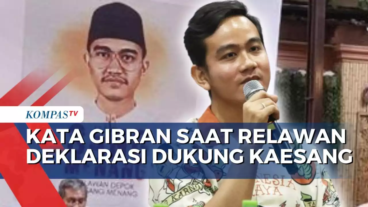 Relawan Gelar Deklarasi Dukung Kaesang, Gibran Beri Tanggapan ini