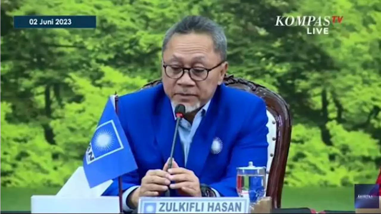 Zulkifli Hasan Ungkap Tujuan PAN Bertemu Elite PDIP: Kontestasi Pilpres 2024